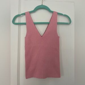 & Other Stories NWOT Pink Rib Knit Tank Top XS